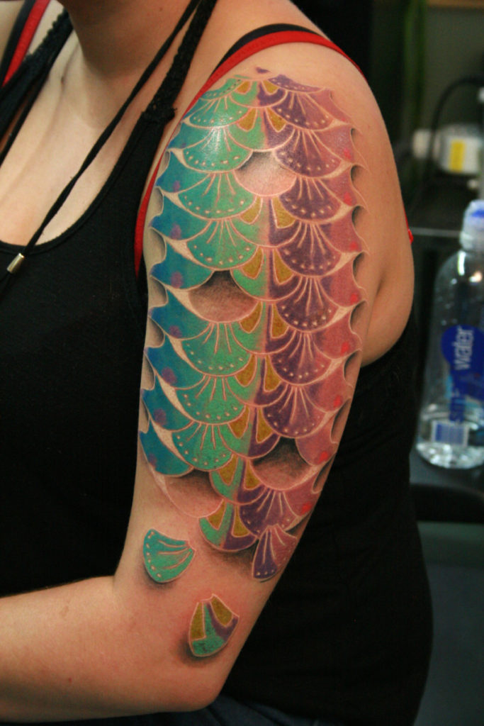 Top 100 Best Fish Scales Tattoos For Women  Cool Design Ideas